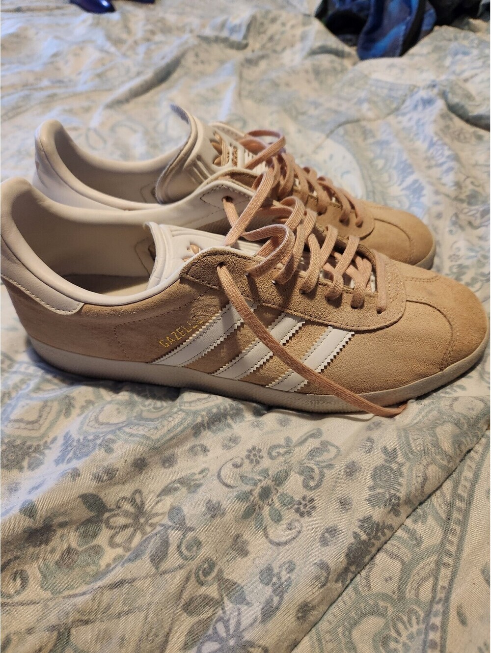 Adidas Gazelle Halo Blush Pink Suede Shoes Size Men's 10